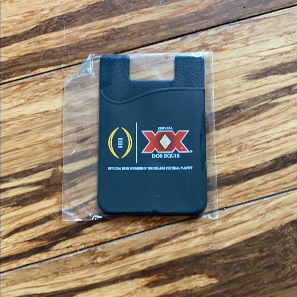 Dos Equis Football Cell Phone Credit Card holder